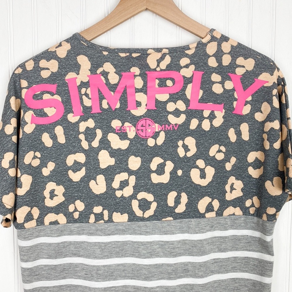 SIMPLY SOUTHERN Multi-Pattern Short Sleeve Top - Picture 5 of 7